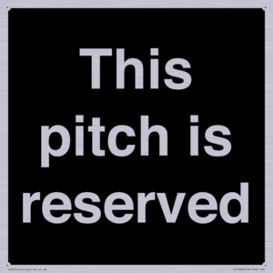 This pitch is reserved